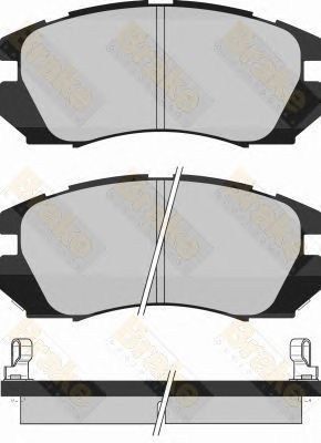 BRAKE ENGINEERING pa1011 -  Комплект тормозных колодок, дисковый тормоз